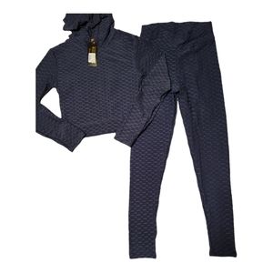 Workout outfit/jogger...NWT...Navy Blue